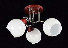 Люстра потолочная трехрожковая  Мелодия Света Е27 Красная картинка 